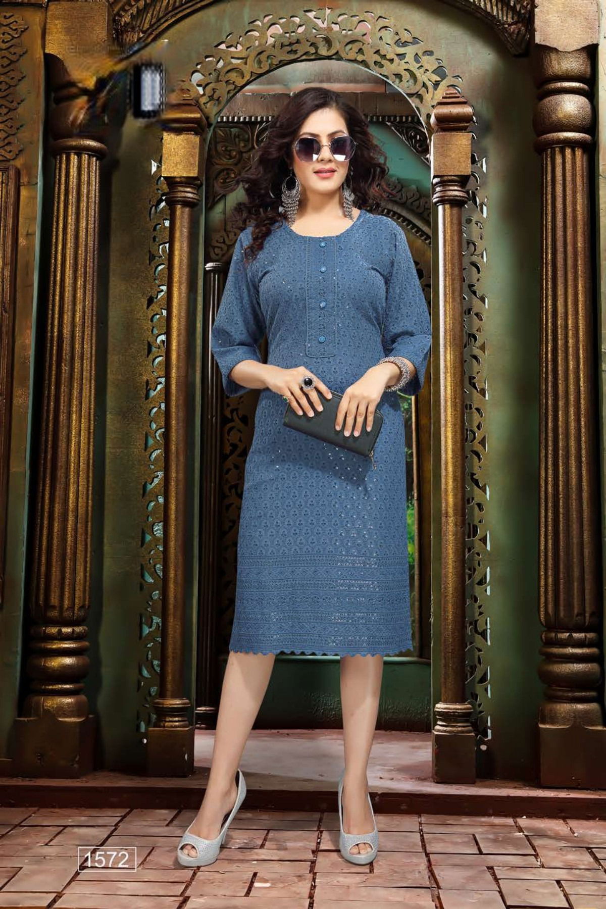 Forever 1571 Fancy Stylish Ethnic Wear Rayon Designer Kurti Collection